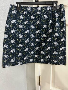 J. Crew cotton floral skirt